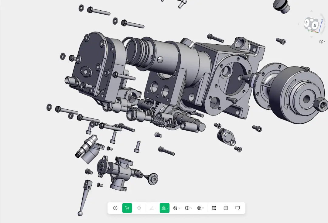 3D一览通支持一键爆炸功能