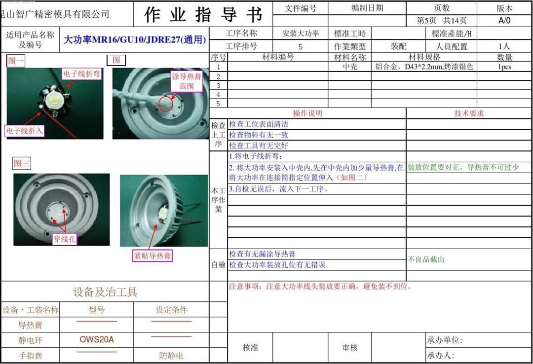 SOP作业指导书