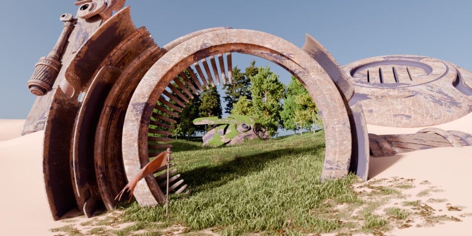 Cycles：Ray Portals 启用酷炫的新渲染技巧