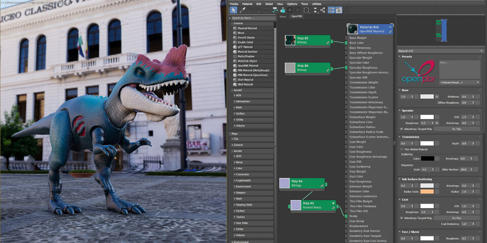 3ds Max 2025.3更新：OpenPBR着色模型支持