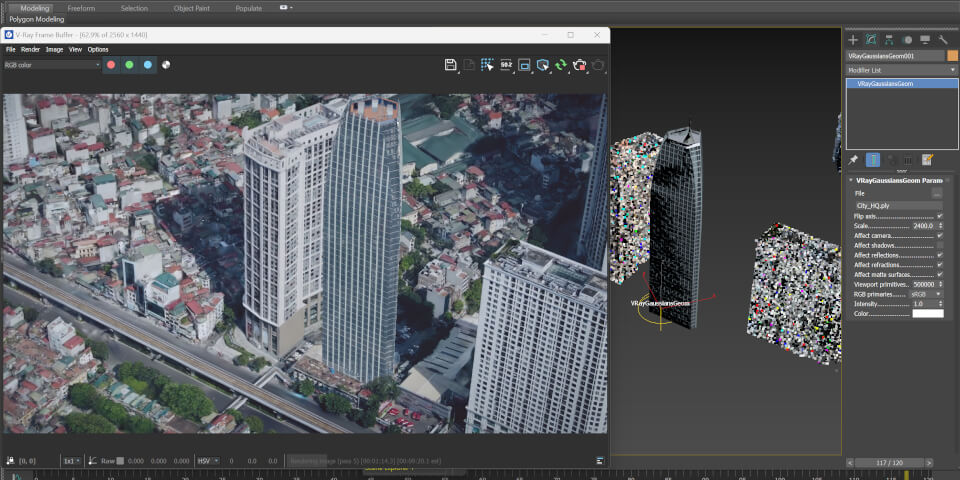 Vray 7 for 3ds Max更新：3D高斯飞溅支持