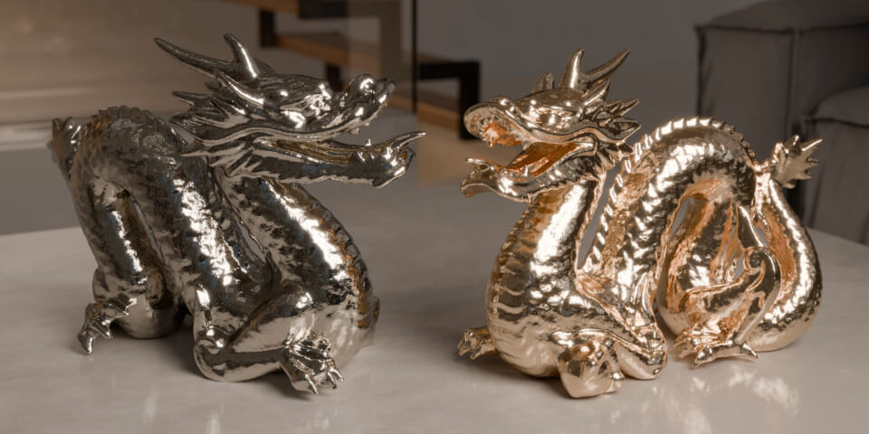 Blender 4.3更新：新的Metallic BSDF节点使重现逼真金属更加容易