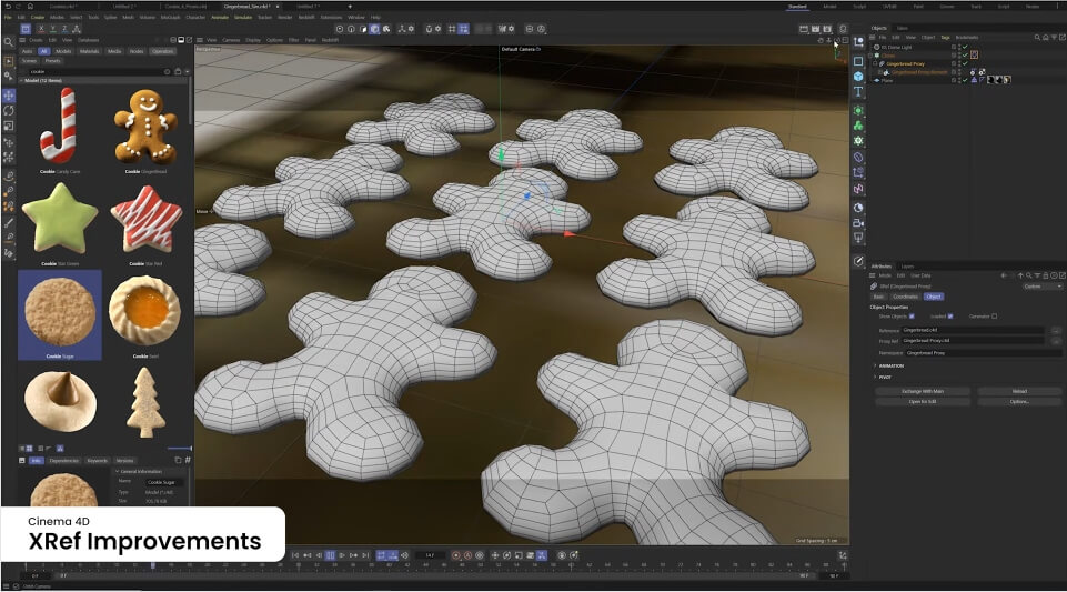Cinema 4D 2025.1更新：物质节点与XRef改进